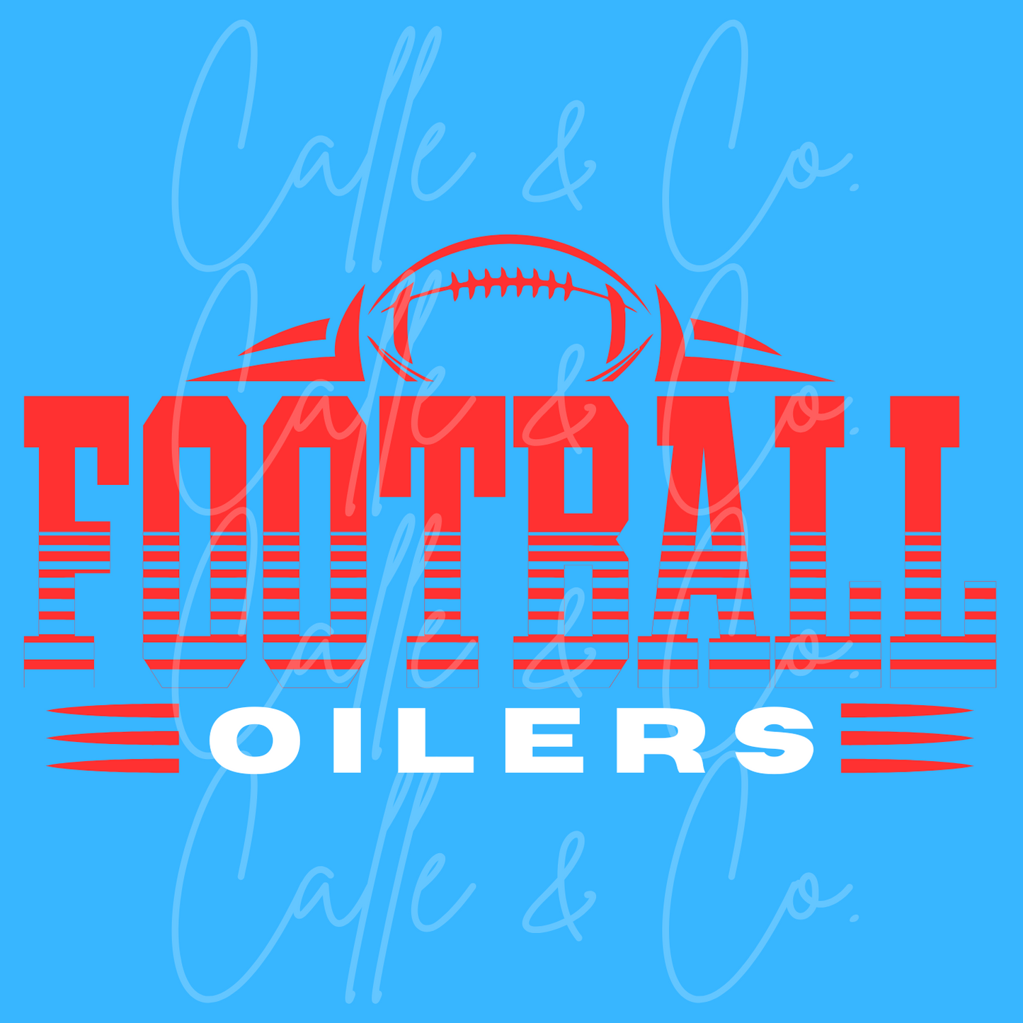 Oilers Football Sliced