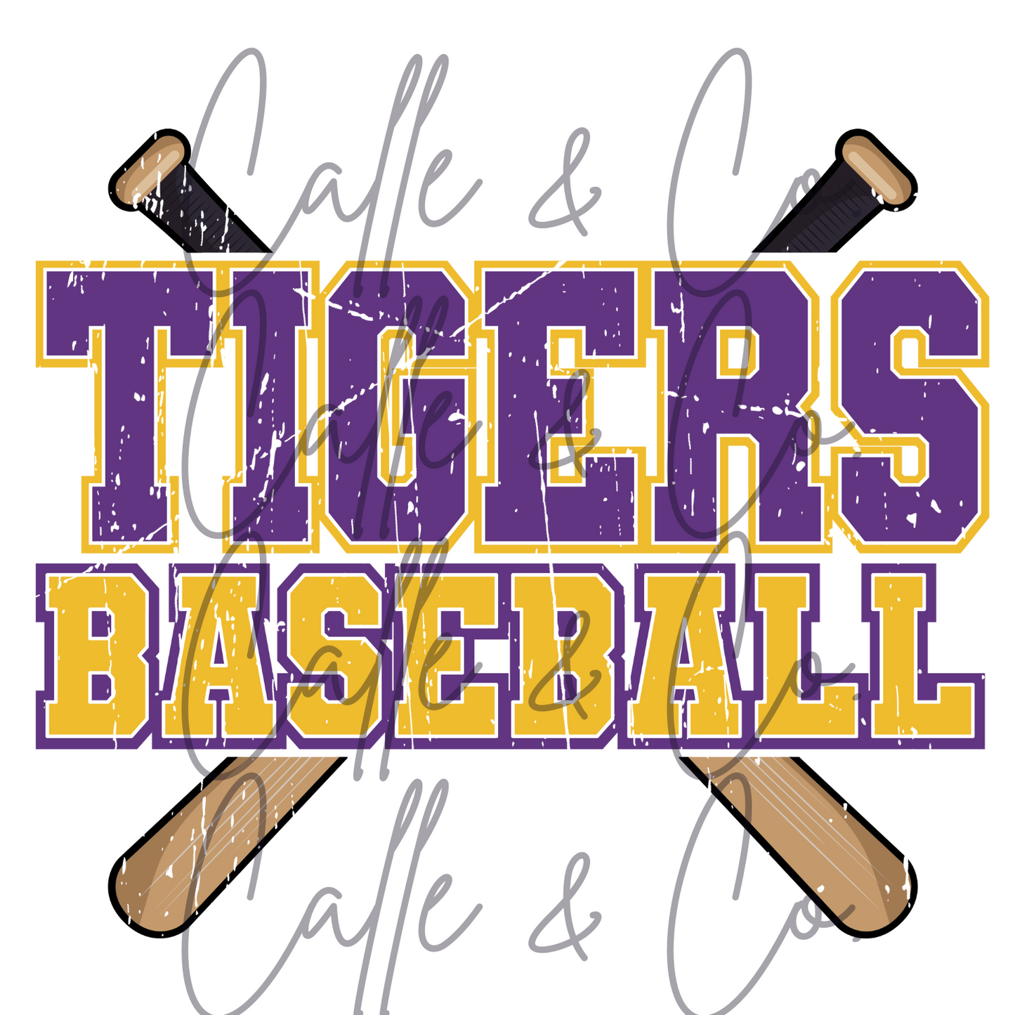 Tigers Baseball Purple and Gold