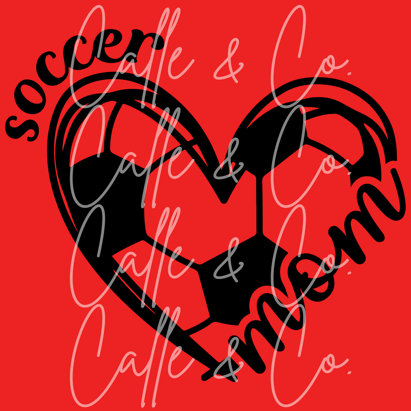 SOCCER MOM HEART SHAPE