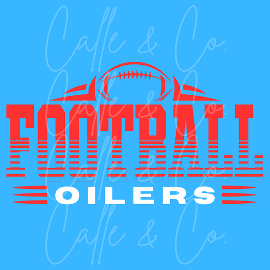 Oilers Football Sliced
