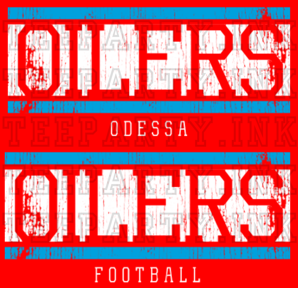 Oilers Football License Plate