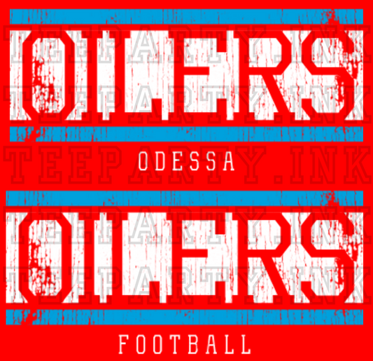 Oilers Football License Plate