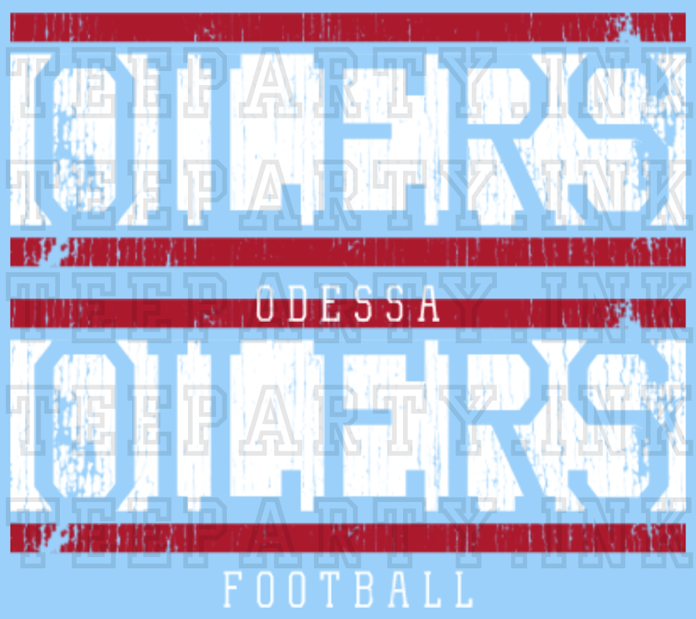 Oilers Football License Plate