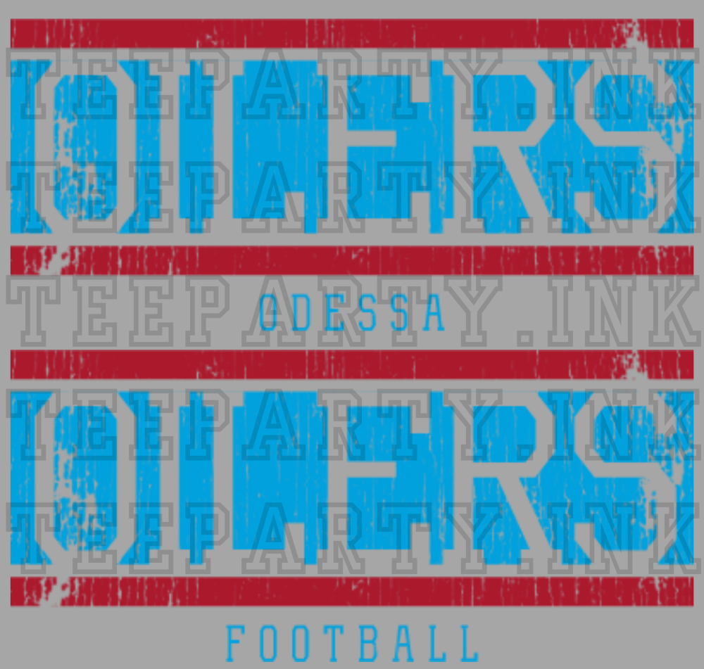 Oilers Football License Plate