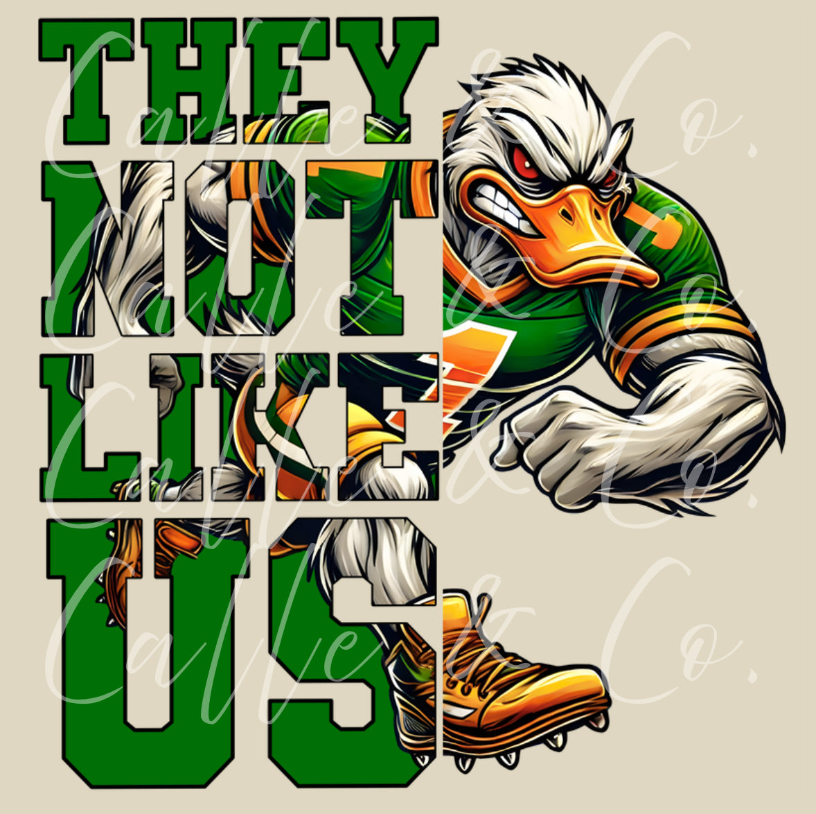 WTX DUCKS They Not Like Us Green