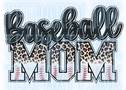 Baseball MOM Leopard