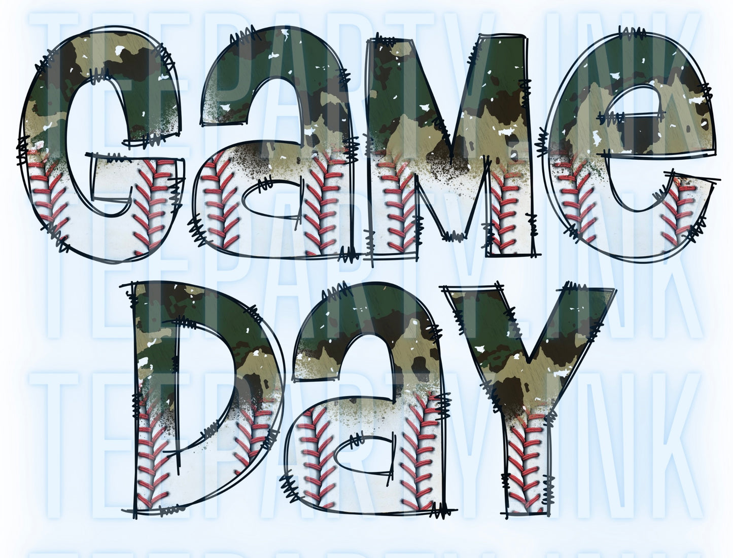 Game Day Camo & Baseball