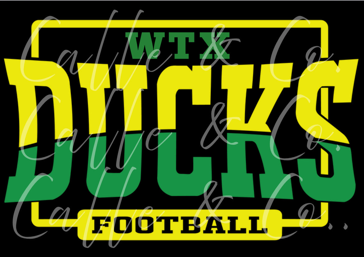 DUCKS SLICED WTX FOOTBALL
