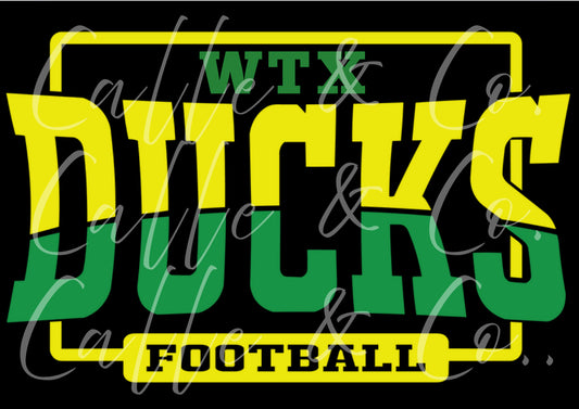 DUCKS SLICED WTX FOOTBALL