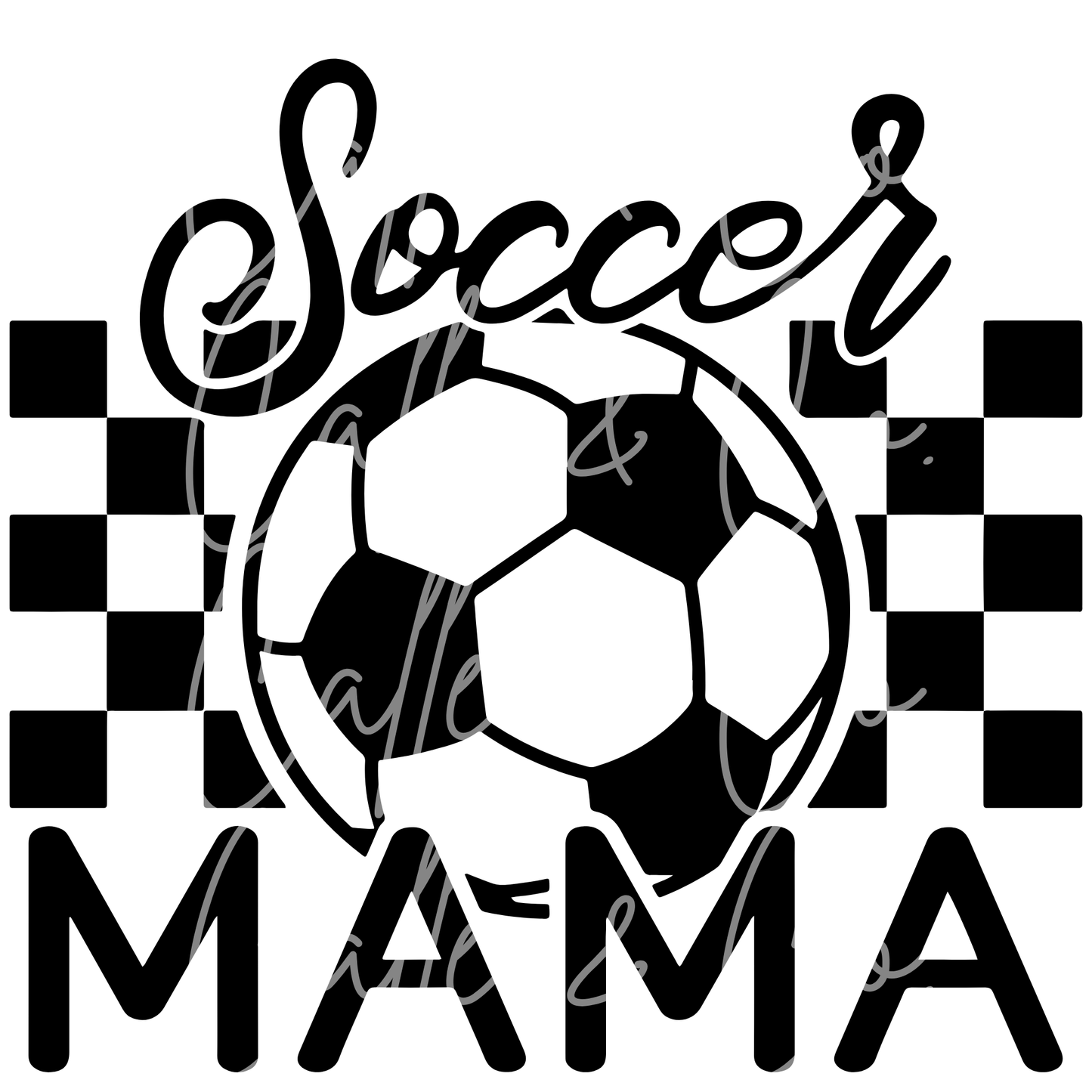 SOCCER MAMA CHECKERED