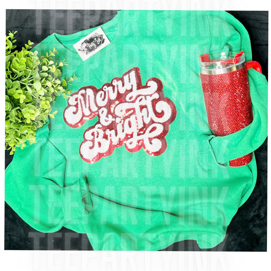 Merry & Bright Patch Sweatshirt