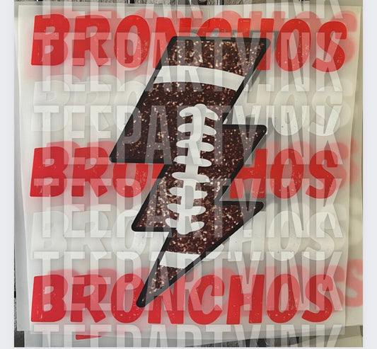 BRONCHOS FOOTBALL LIGHTNING