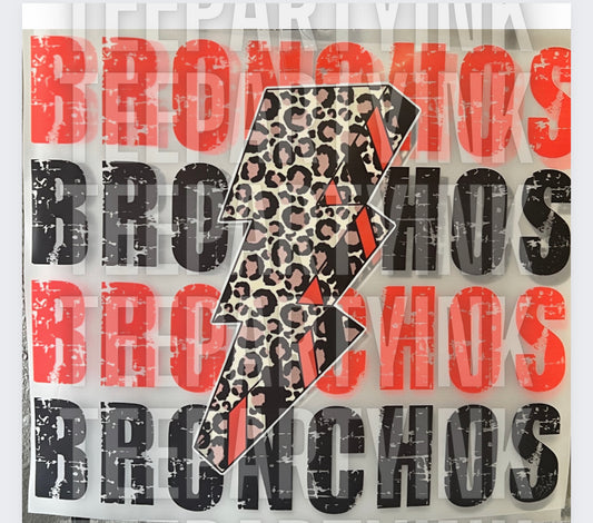 BRONCHOS LEOPARD LIGHTNING