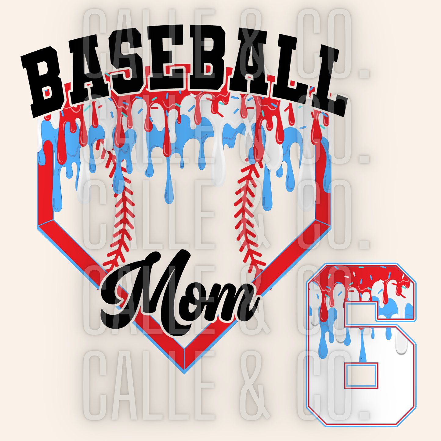 Baseball Mom Drip