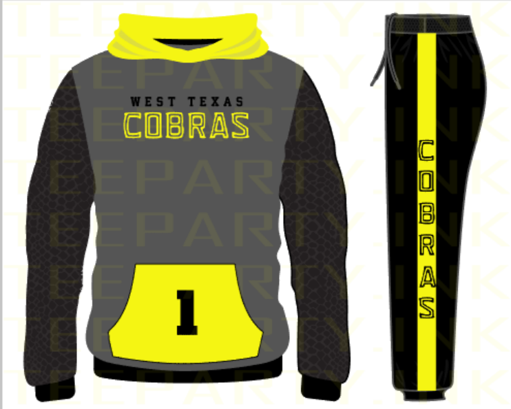 FRESHMAN COBRAS HOODIE AND SWEATPANTS