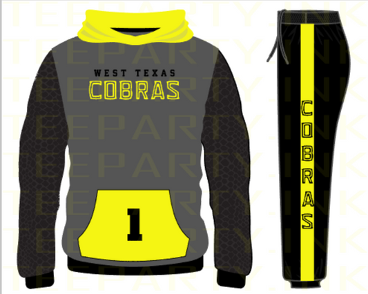 FRESHMAN COBRAS HOODIE AND SWEATPANTS