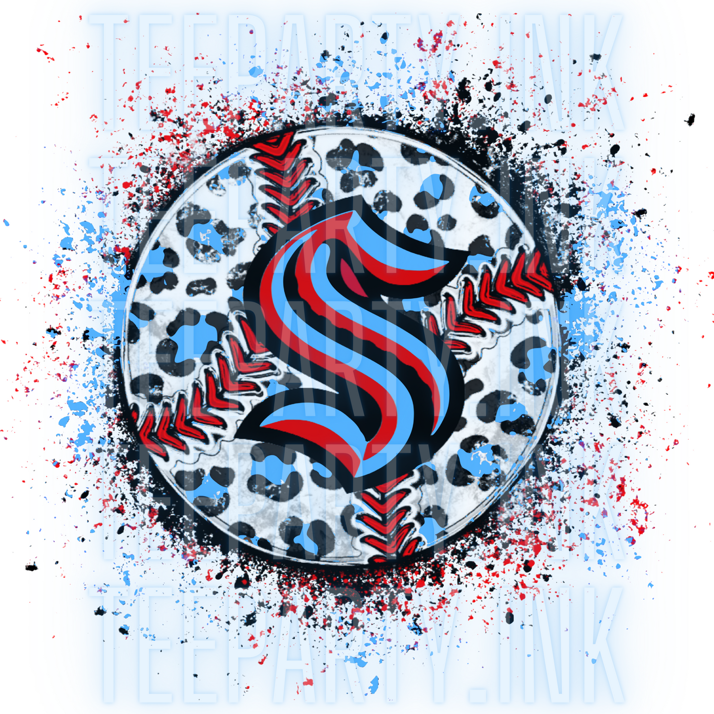 Splatter Leopard Showtime Baseball