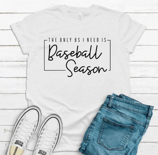 Baseball Season Black Print