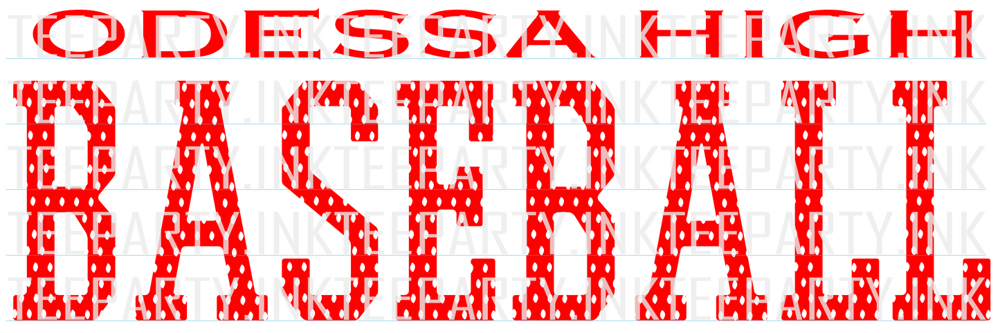 Odessa High Baseball Mesh TShirt