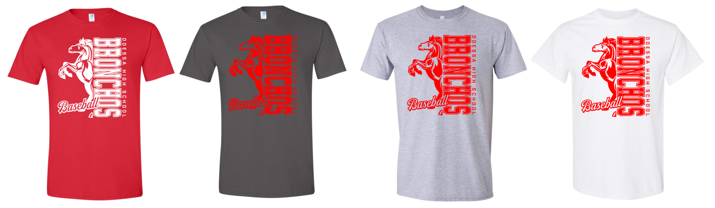 Bronchos Baseball Horse T-Shirt