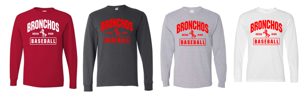 Bronchos Baseball Long Sleeve